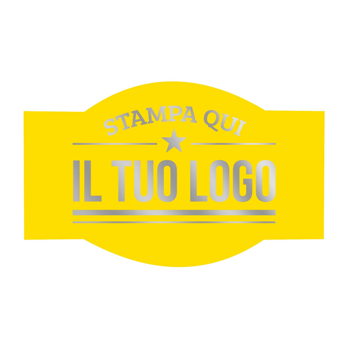 Etichette Adesive Sagomate Personalizzabili 6,5 cm x 4 cm