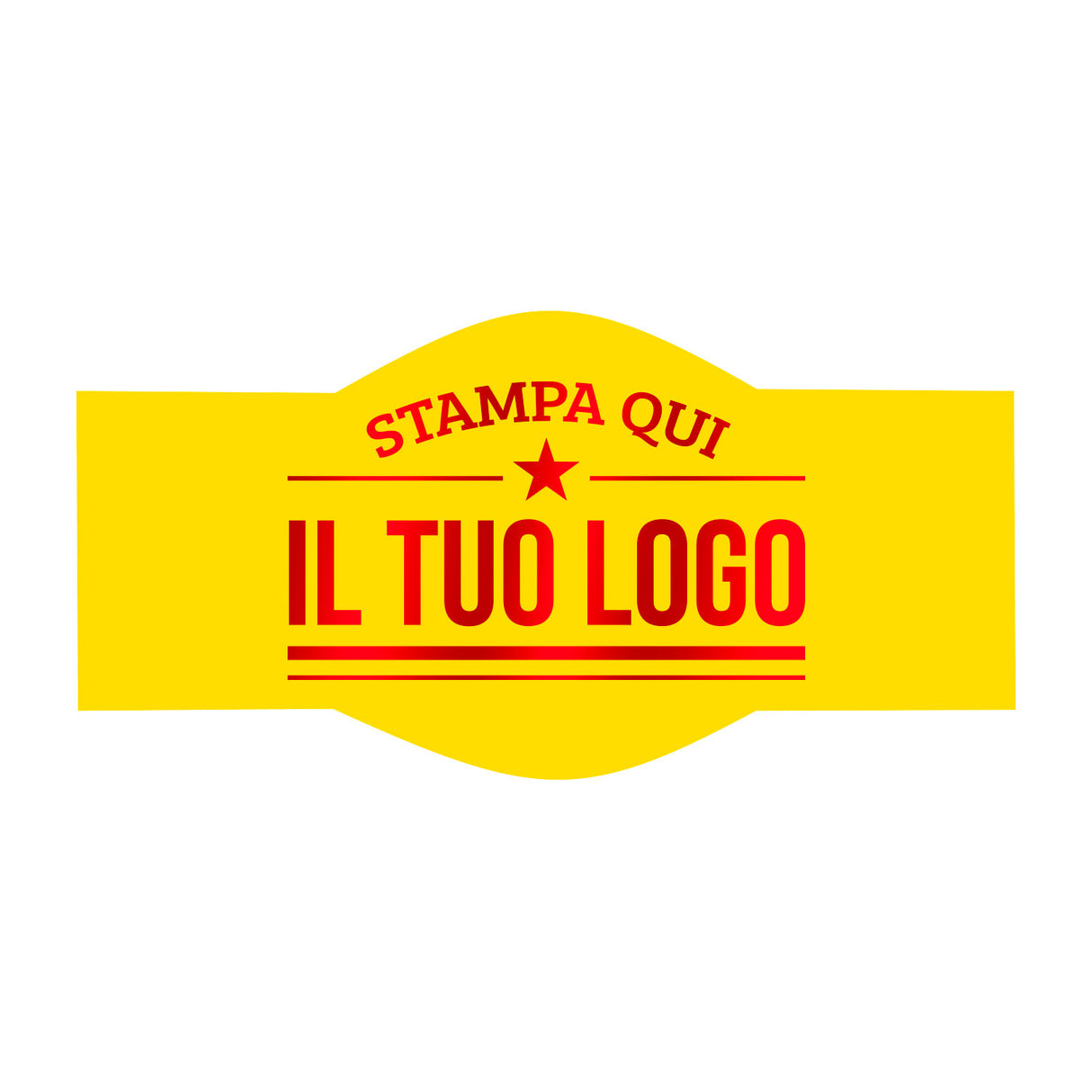 Etichette Adesive Sagomate Personalizzabili 9 cm x 4,5 cm