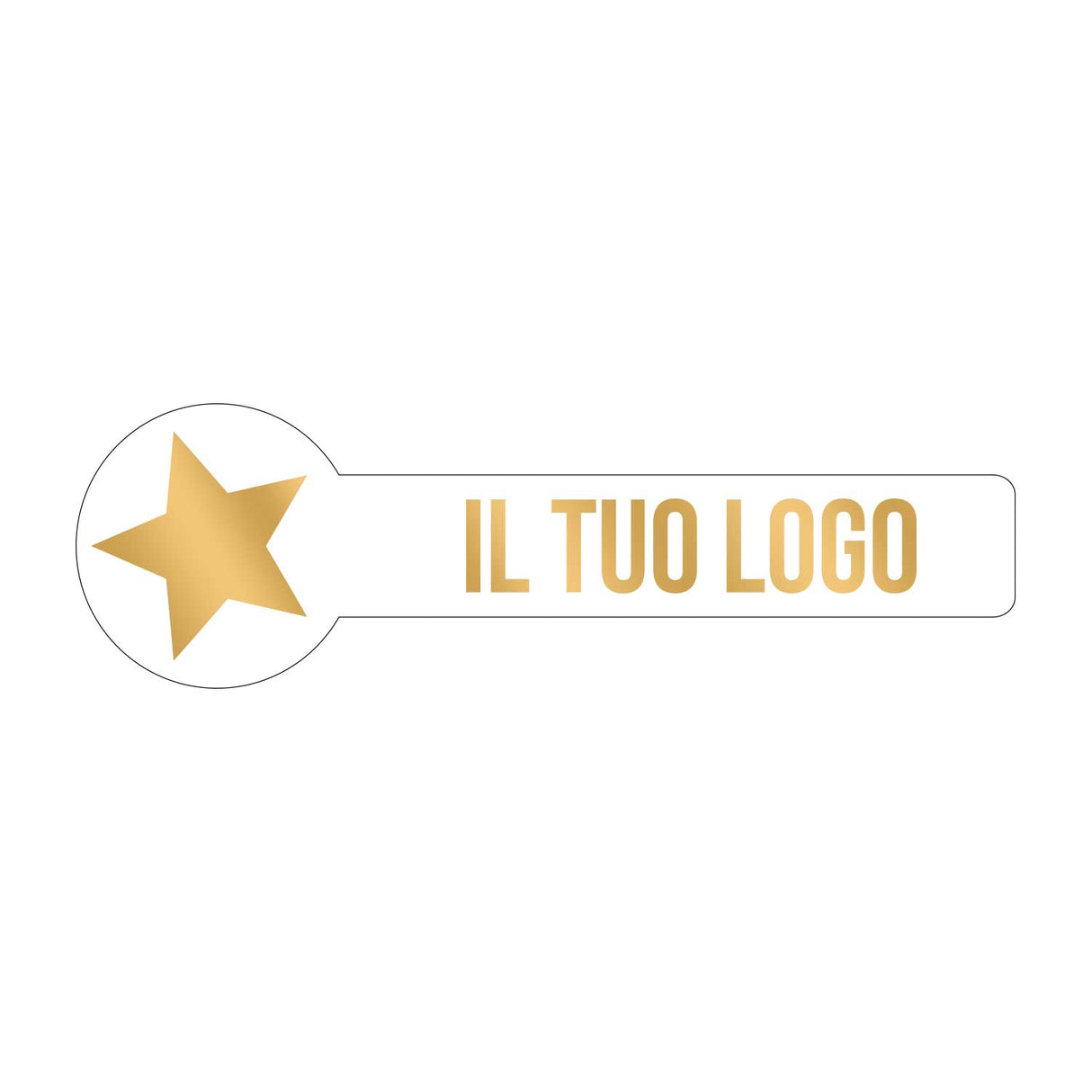 Etichette Sigillo Tondo Personalizzabile 10 cm x 1,5 cm x Ø 3 cm