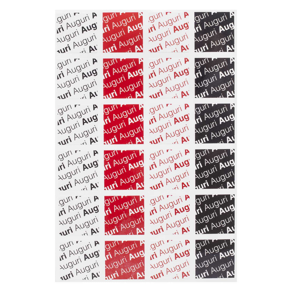 Etichetta Adesiva Auguri Quadrate