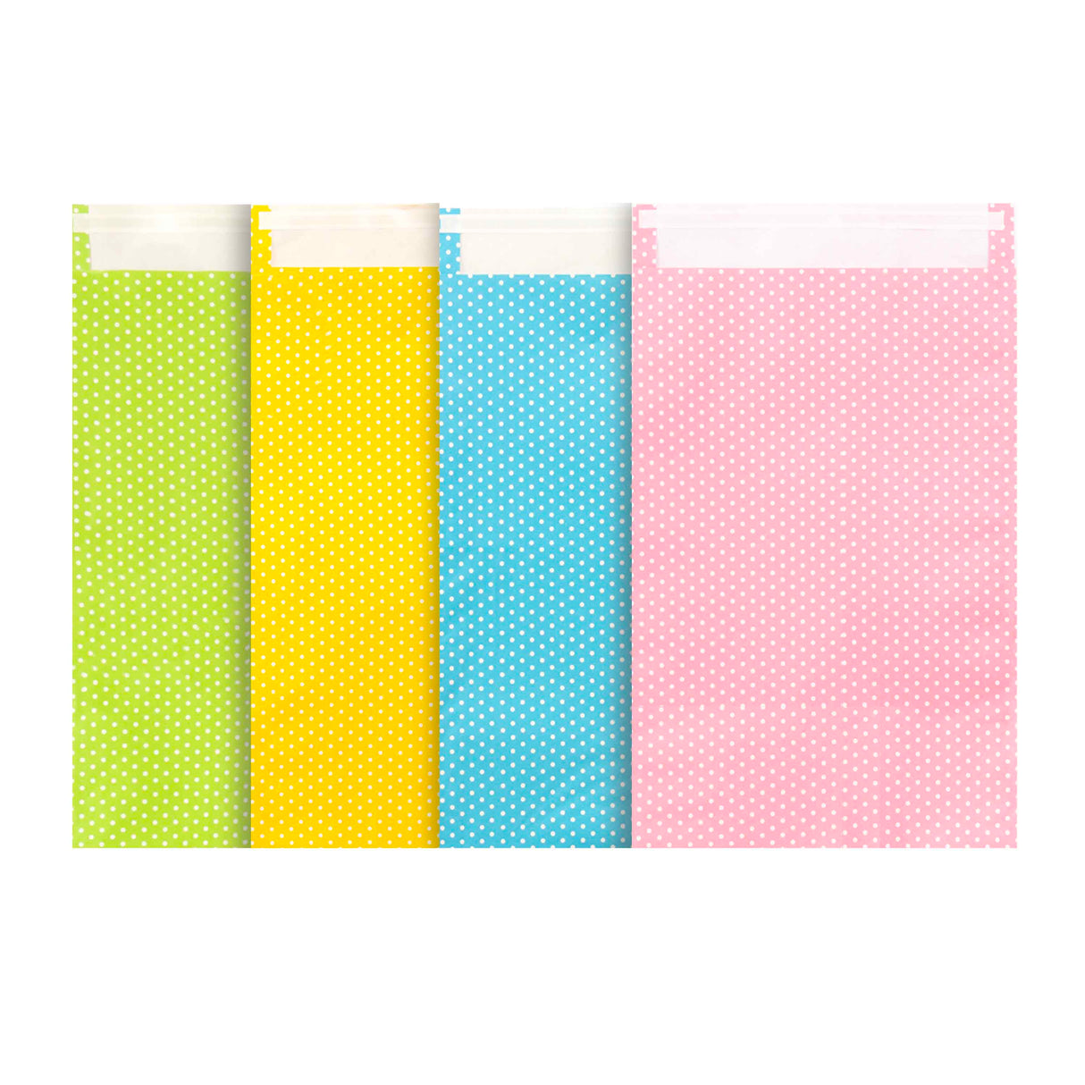 Sacchetto Carta Pois con Patella adesiva Mix