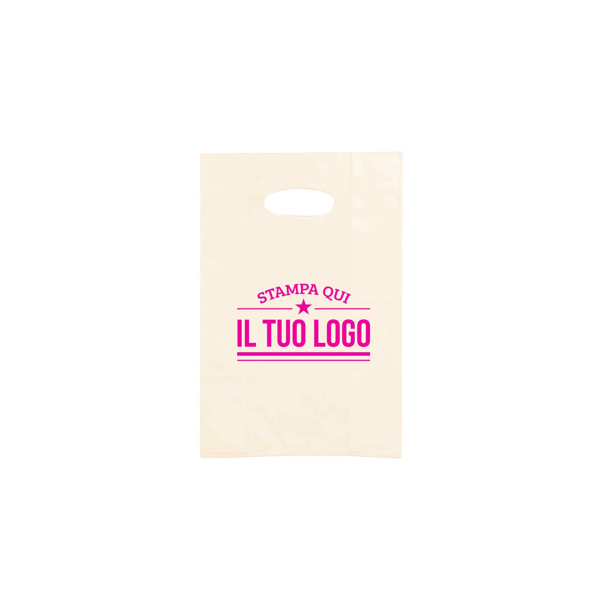 Shopper in Plastica Colorata Personalizzabile con Logo