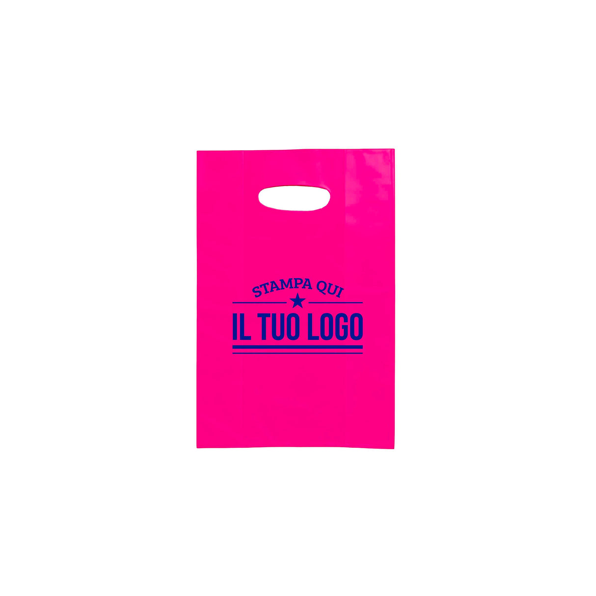 Shopper in Plastica Colorata Personalizzabile con Logo