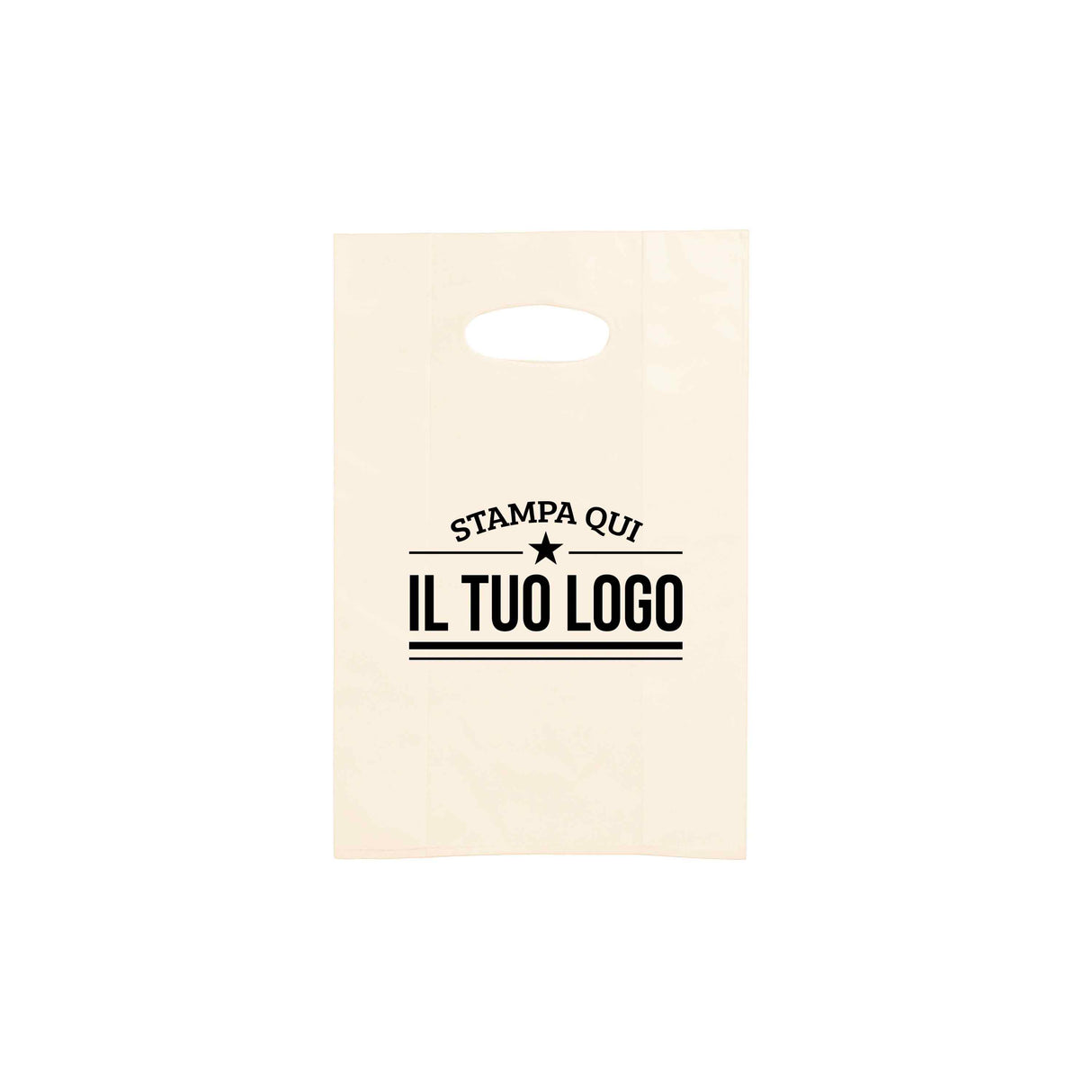Shopper in Plastica Colorata Personalizzabile con Logo