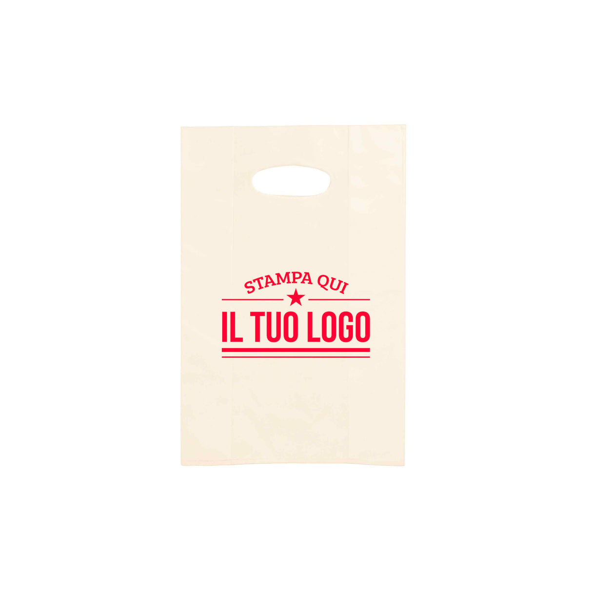 Shopper in Plastica Colorata Personalizzabile con Logo