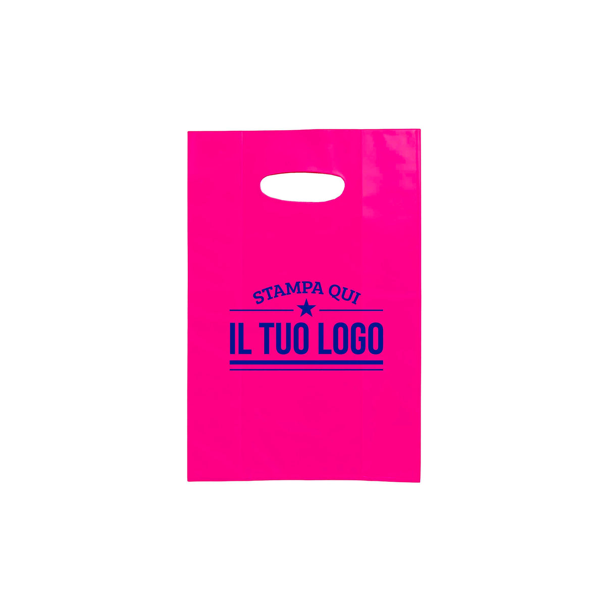 Shopper in Plastica Colorata Personalizzabile con Logo