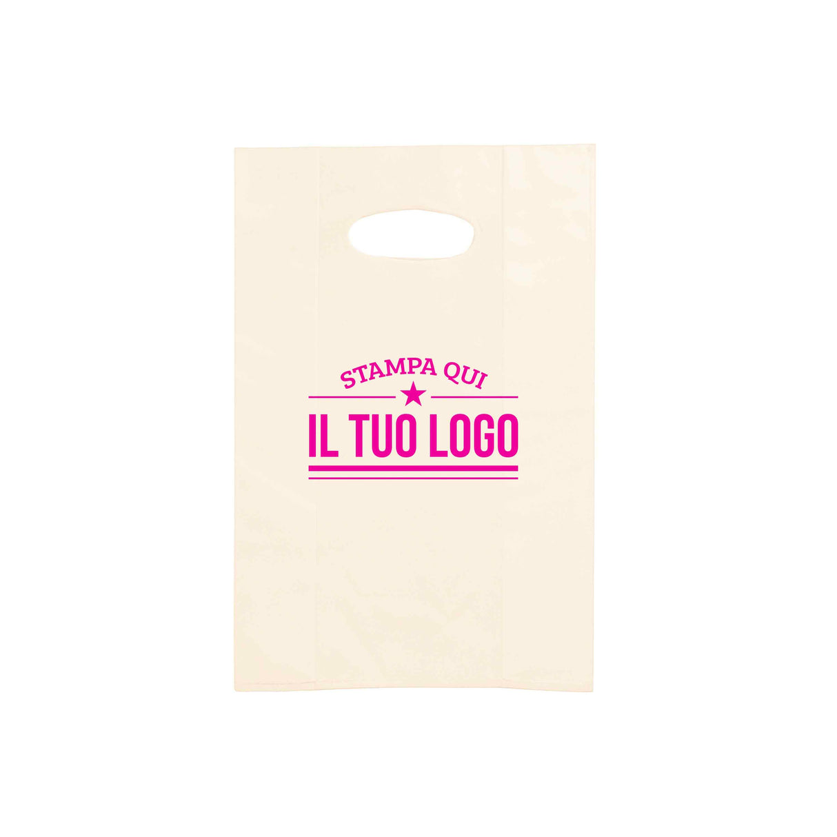 Shopper in Plastica Colorata Personalizzabile con Logo