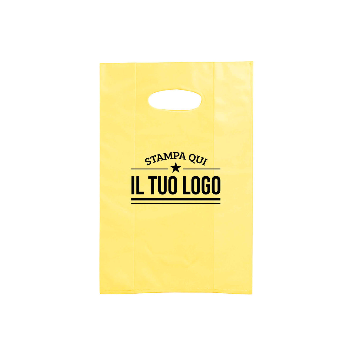 Shopper in Plastica Colorata Personalizzabile con Logo