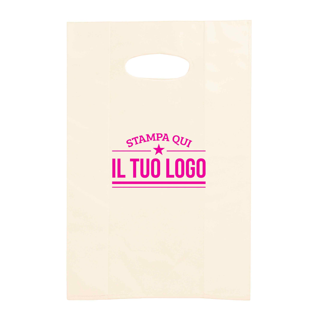 Shopper in Plastica Colorata Personalizzabile con Logo