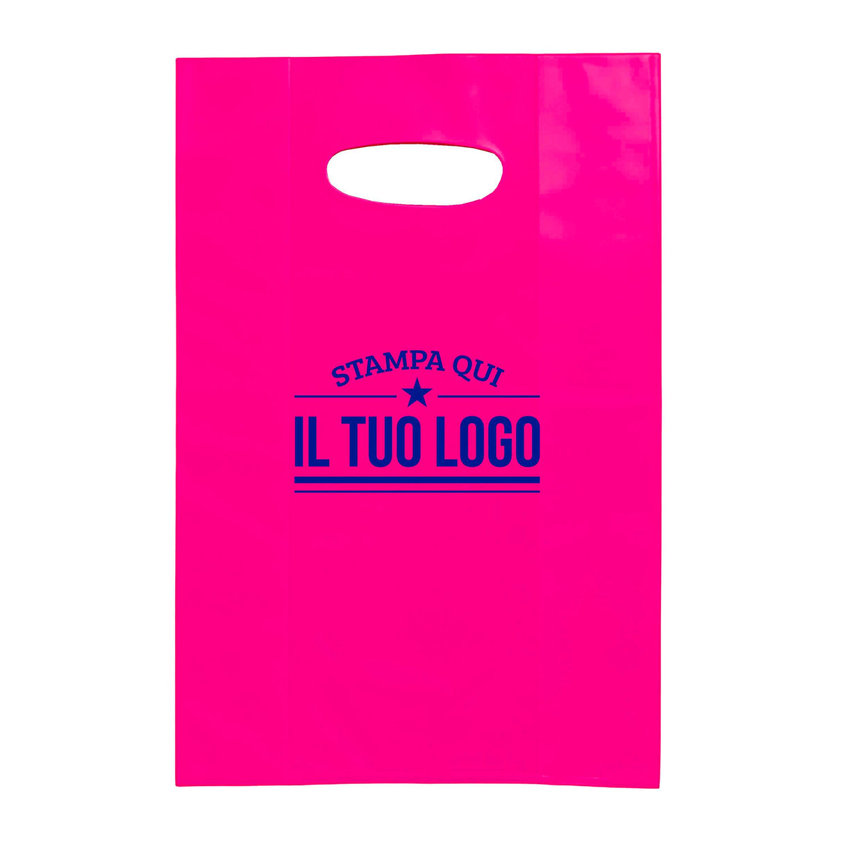 Shopper in Plastica Colorata Personalizzabile con Logo