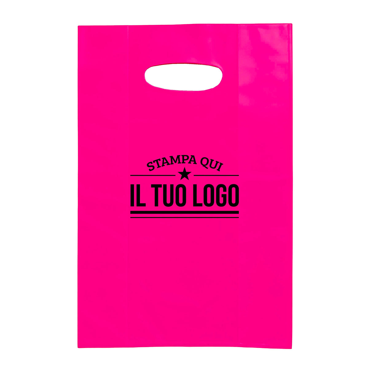 Shopper in Plastica Colorata Personalizzabile con Logo