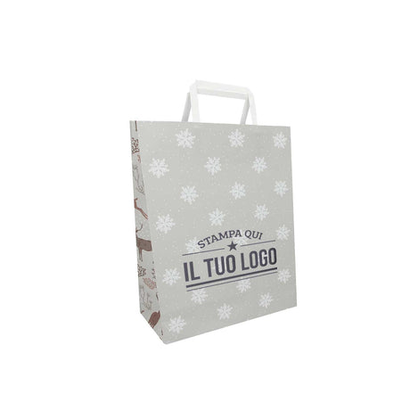 Shopper Carta Personalizzate Fantasia Renne Stampa a Caldo