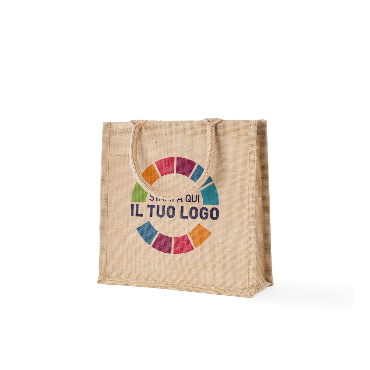 Shopper Juta Manico in Cotone Personalizzabile