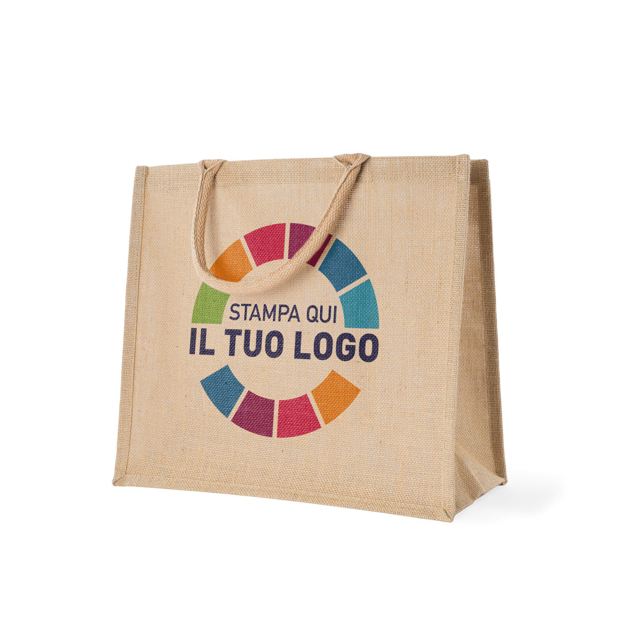 Shopper Juta Manico in Cotone Personalizzabile