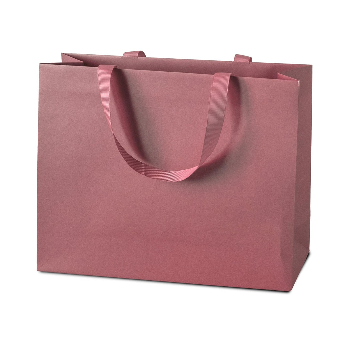 Shopper Carta Elegante Maniglie in Gros Grain