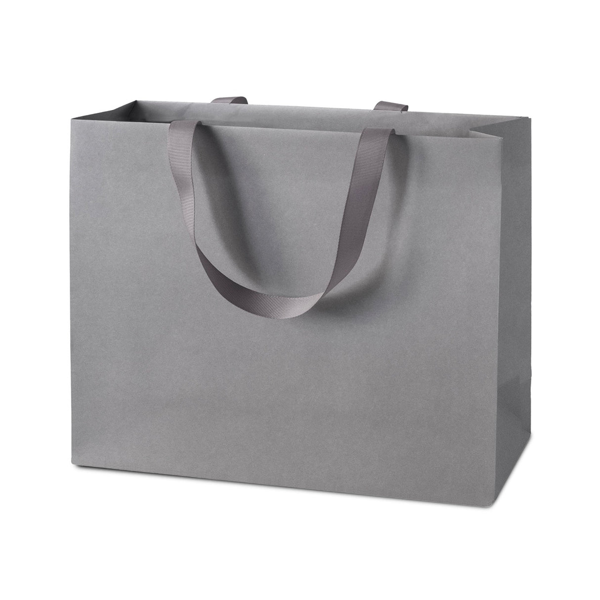 Shopper Carta Elegante Maniglie in Gros Grain