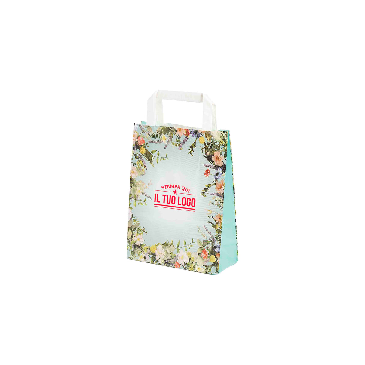 Shopper Carta Fantasia Floreale Personlizzabile