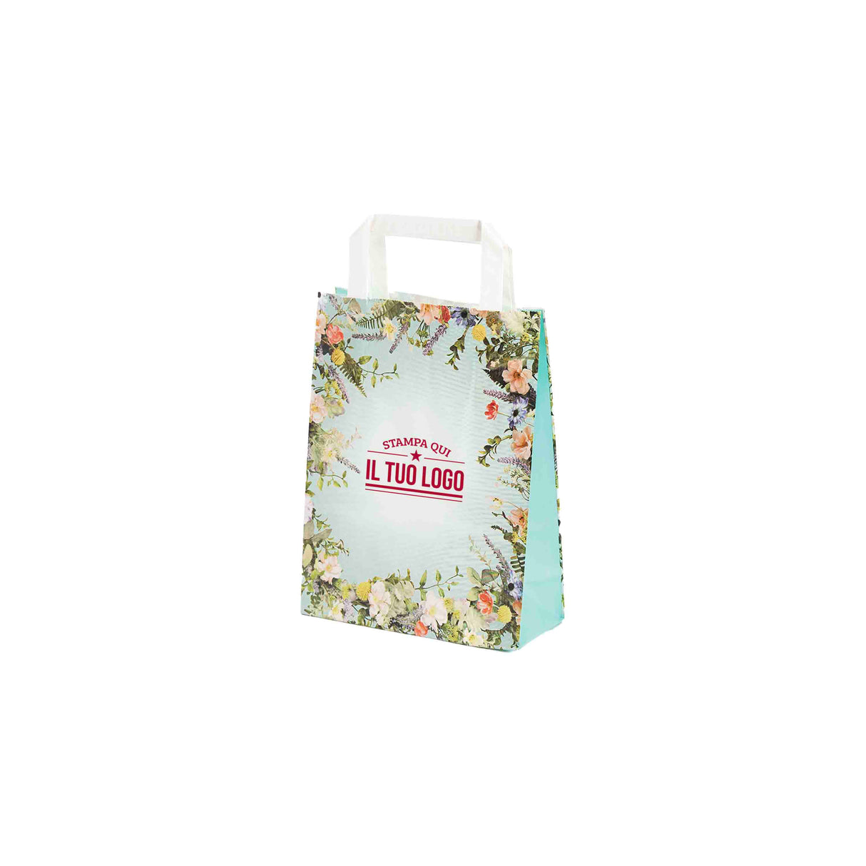 Shopper Carta Fantasia Floreale Personlizzabile
