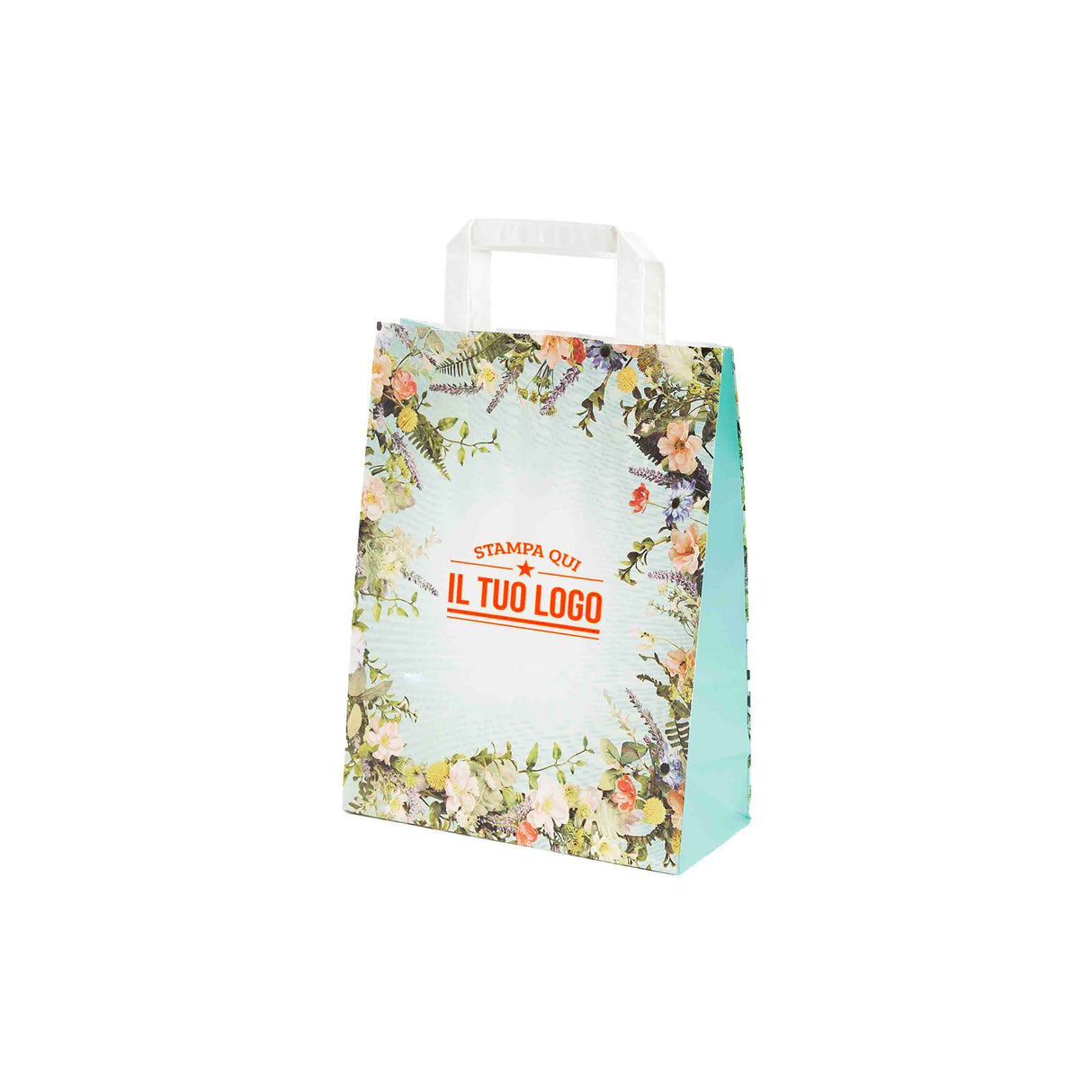 Shopper Carta Fantasia Floreale Personlizzabile