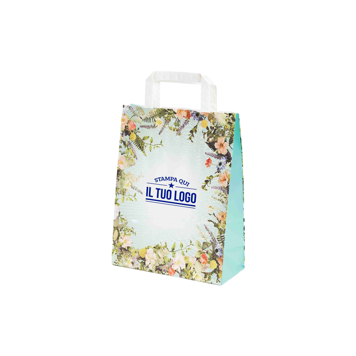 Shopper Carta Fantasia Floreale Personlizzabile