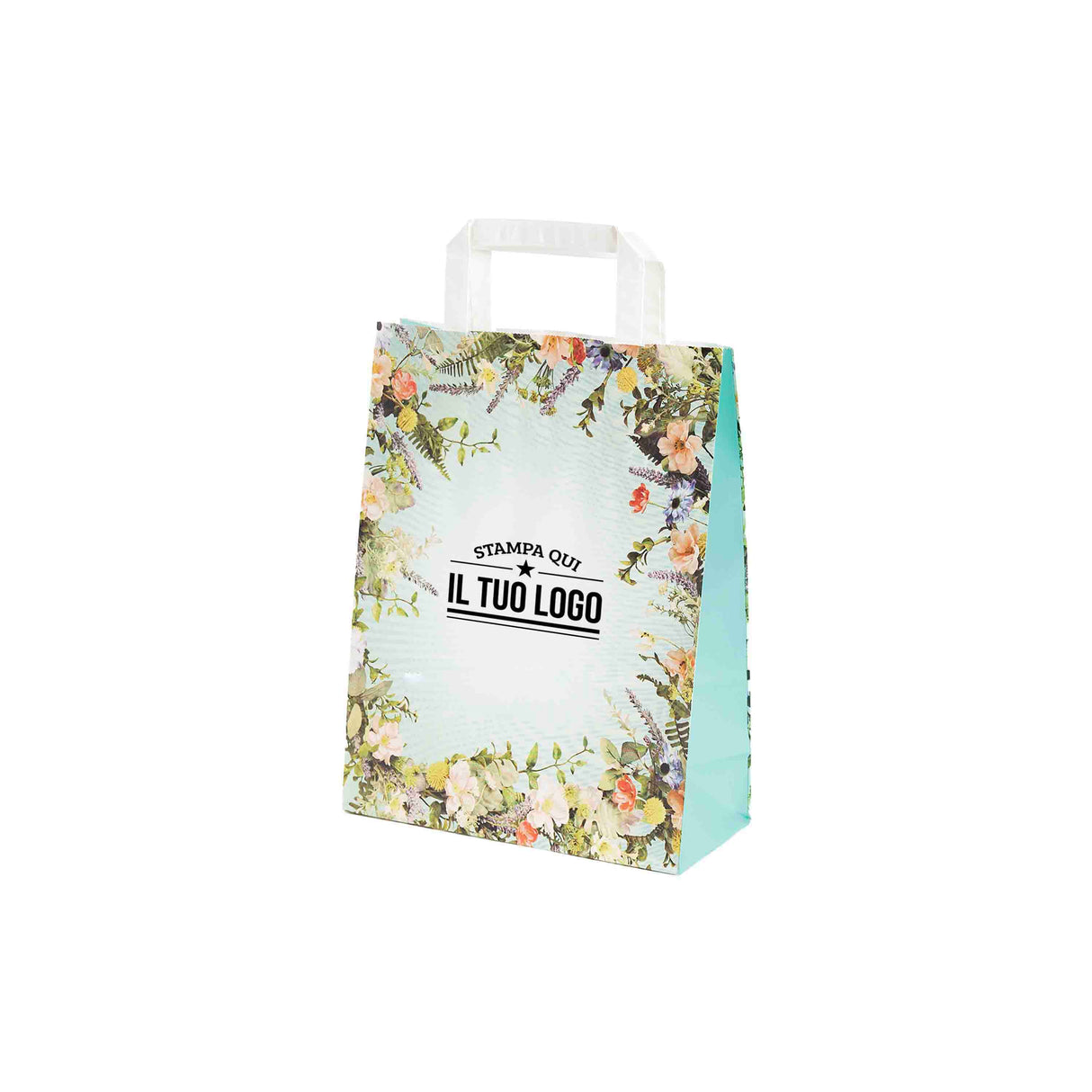 Shopper Carta Fantasia Floreale Personlizzabile
