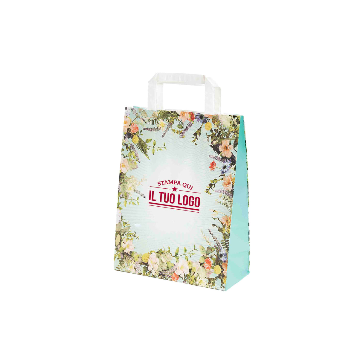 Shopper Carta Fantasia Floreale Personlizzabile