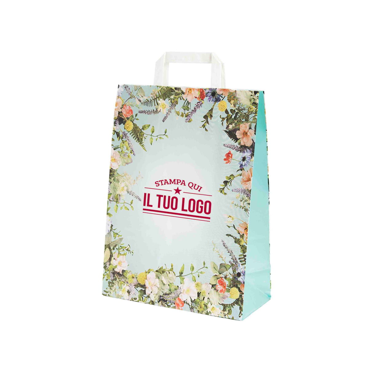 Shopper Carta Fantasia Floreale Personlizzabile