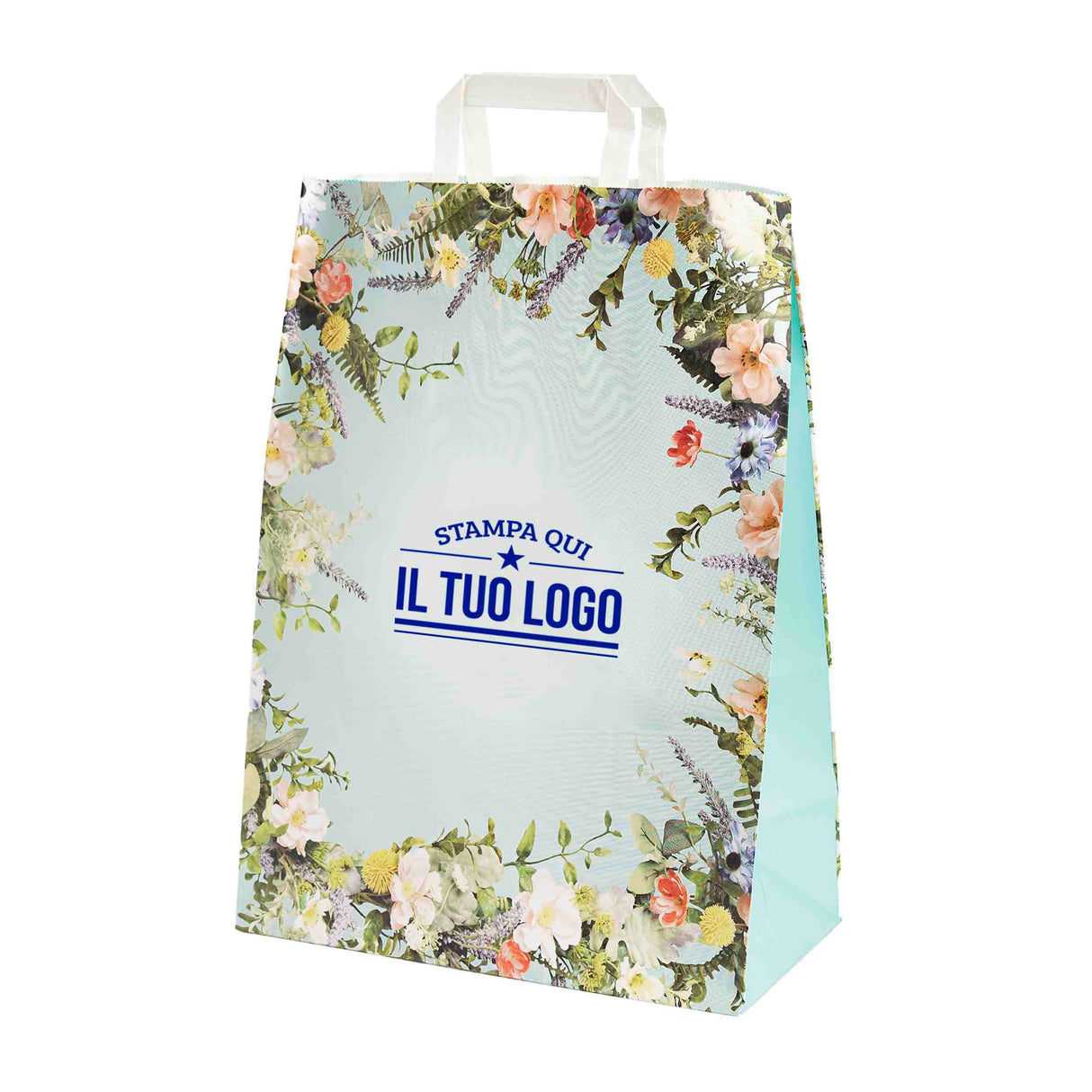 Shopper Carta Fantasia Floreale Personlizzabile