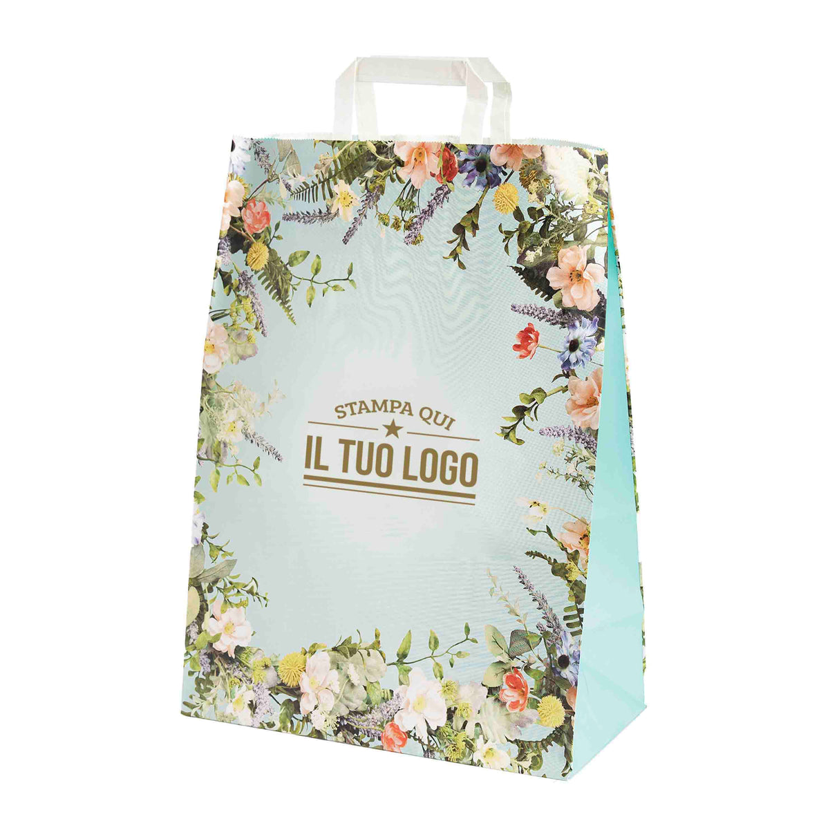 Shopper Carta Fantasia Floreale Personlizzabile