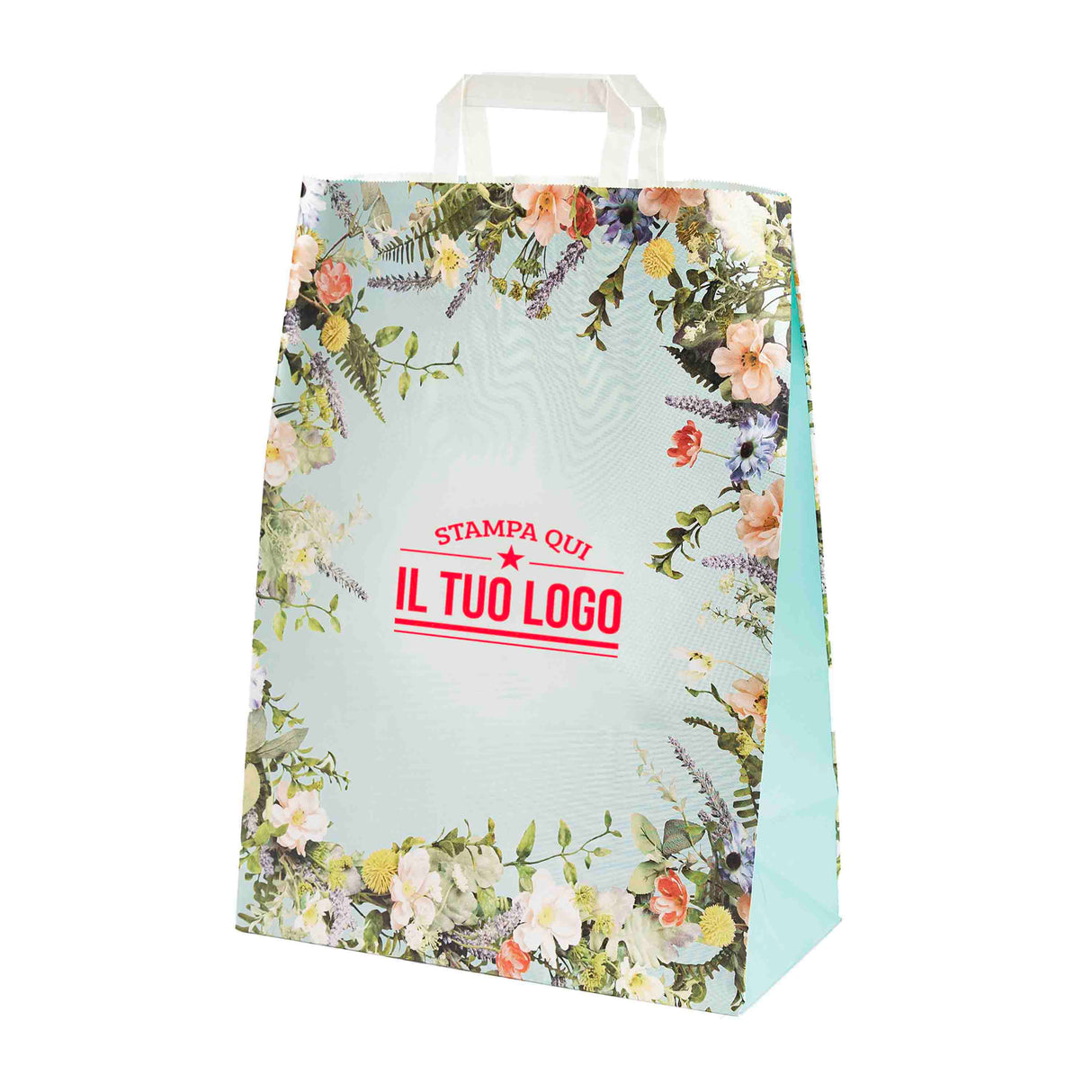 Shopper Carta Fantasia Floreale Personlizzabile