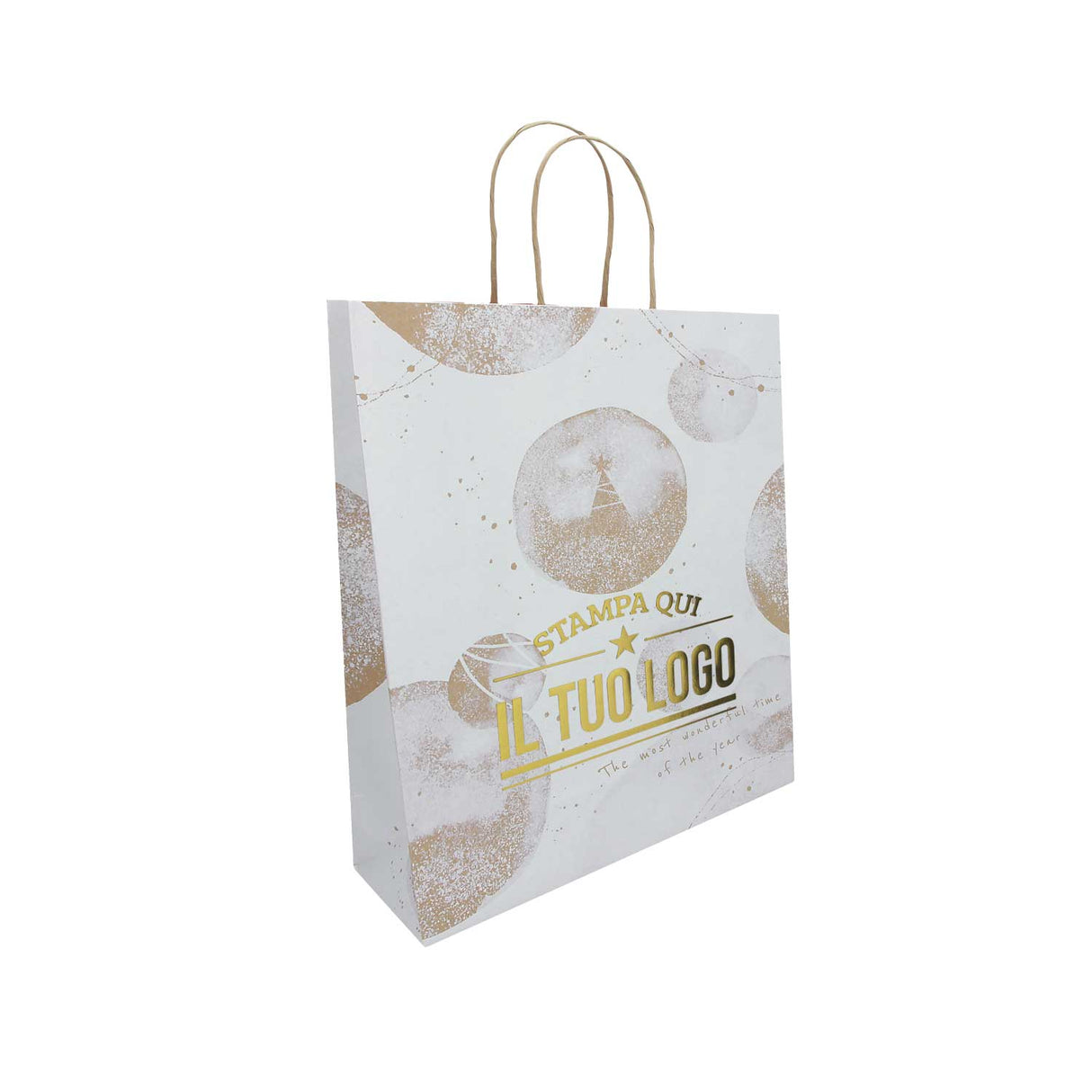 Shopper Carta White Snow Personalizzate a Caldo