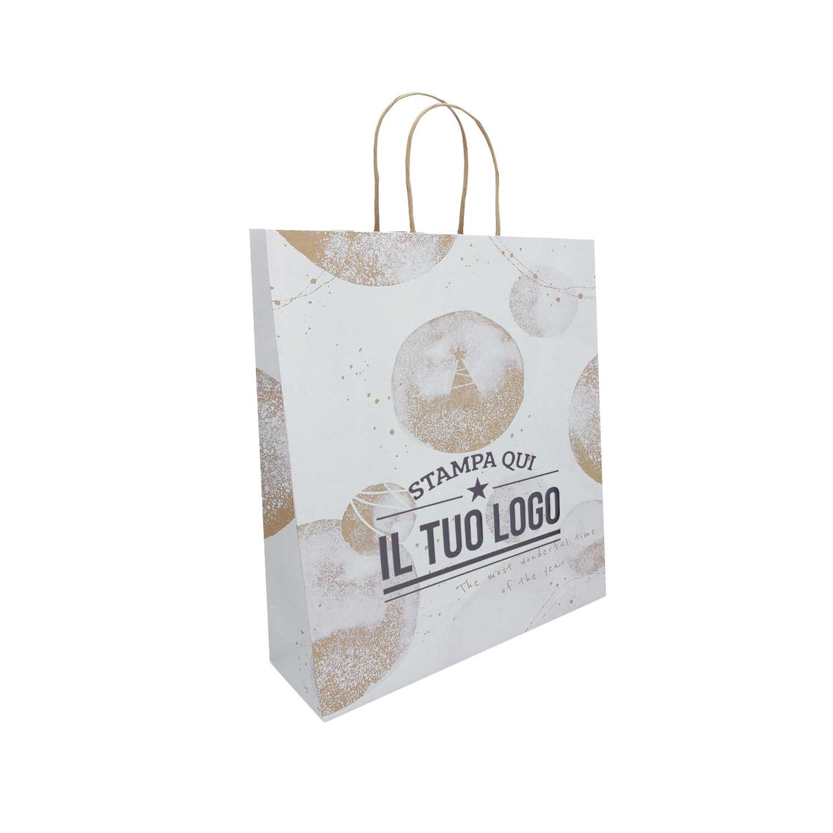 Shopper Carta White Snow Personalizzate a Caldo