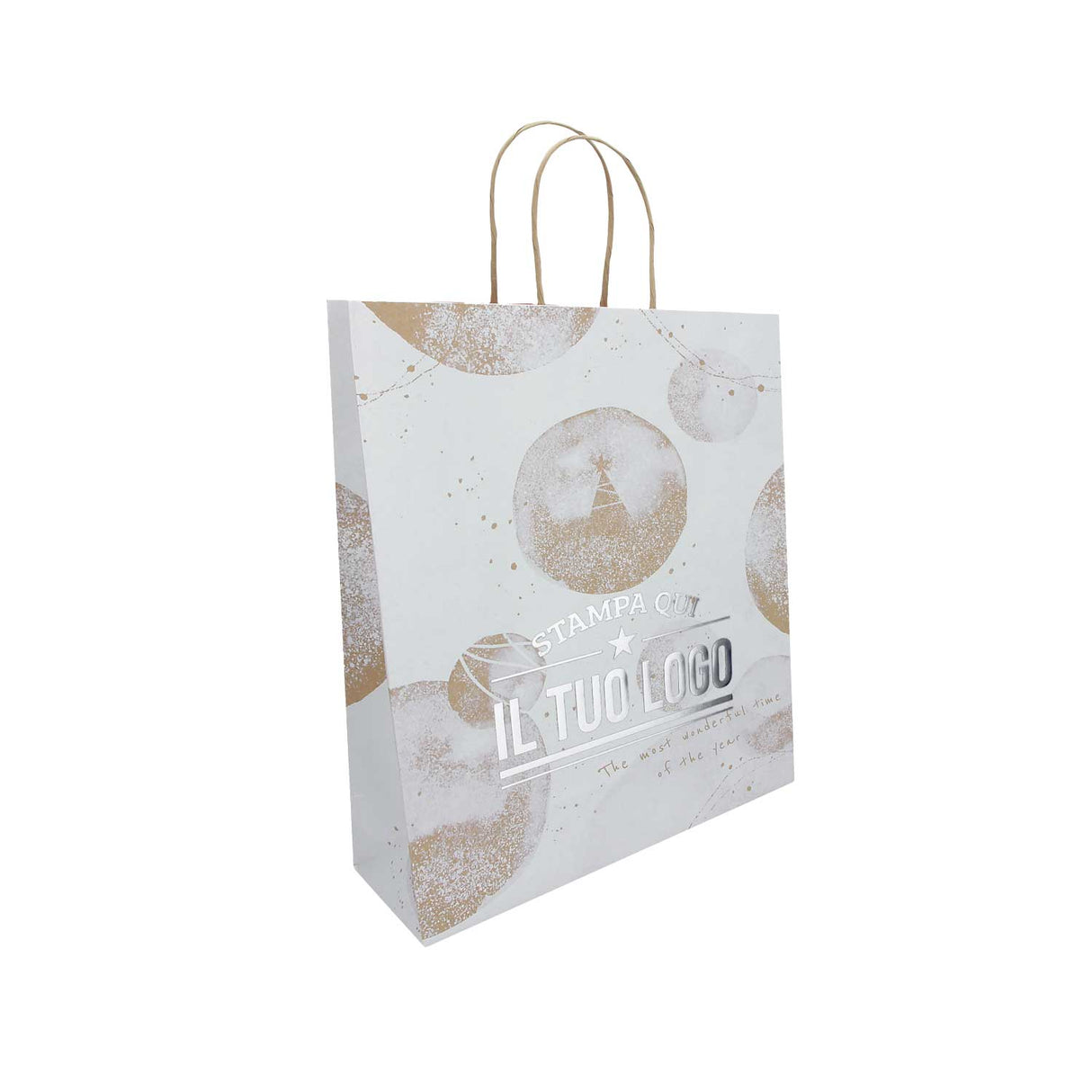Shopper Carta White Snow Personalizzate a Caldo