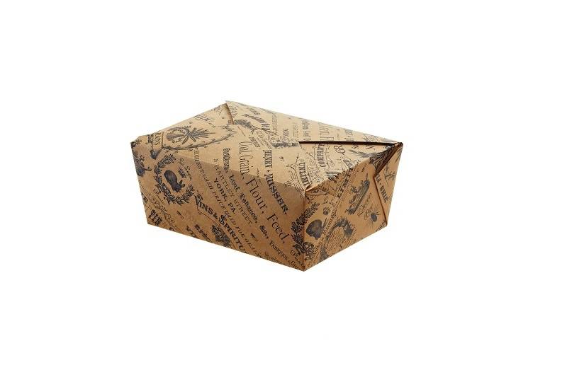 Food Box Take away con stampa Vintage
