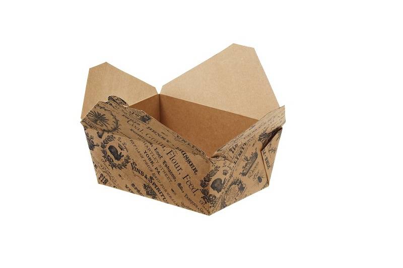 Food Box Take away con stampa Vintage