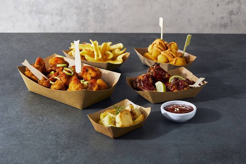 Vaschetta Kraft in carta + PE