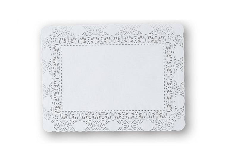 Pizzi rettangolari bianchi carta kraft