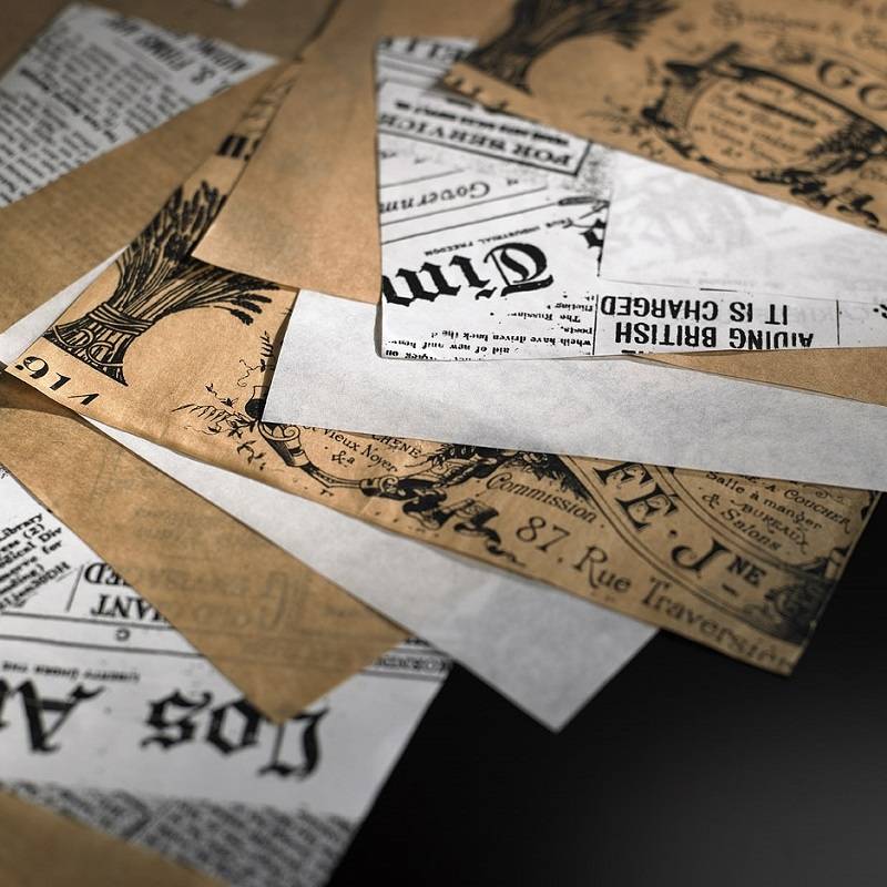 Cartina antigrasso bianca fantasia