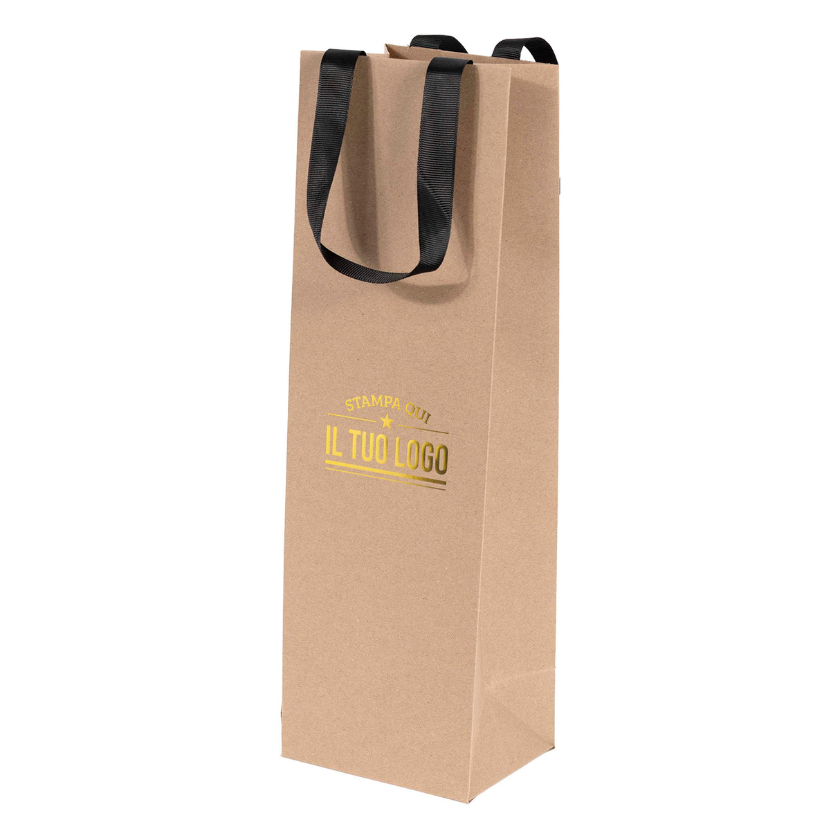 Shopper Elegance Portabottiglia Personalizzabile - stampa a caldo