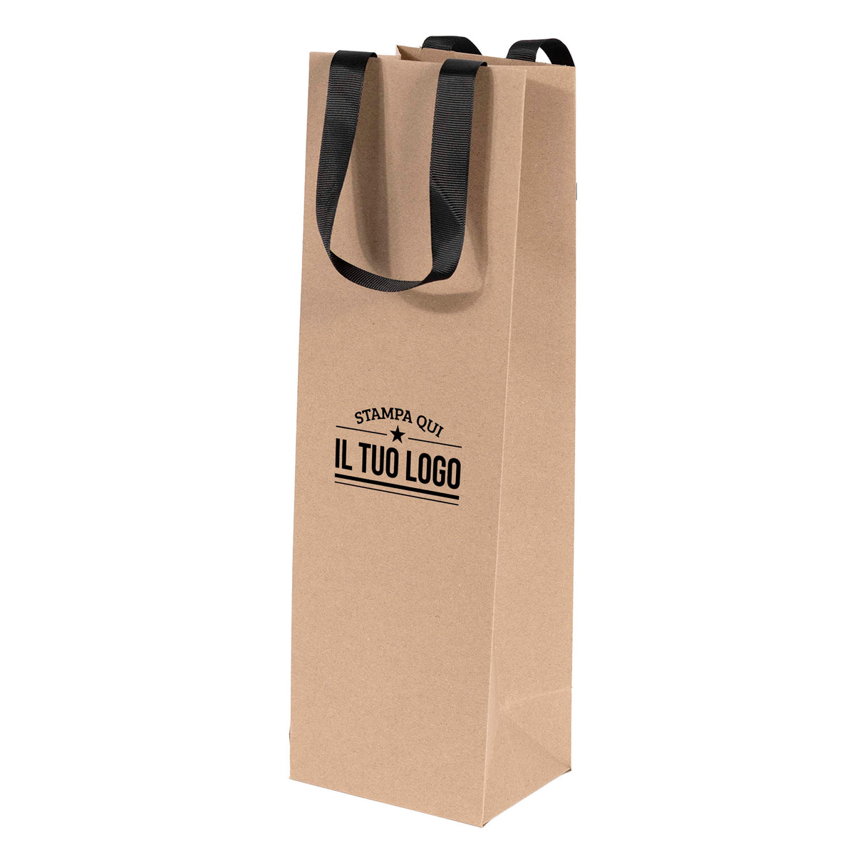 Shopper Elegance Portabottiglia Personalizzabile - stampa a caldo