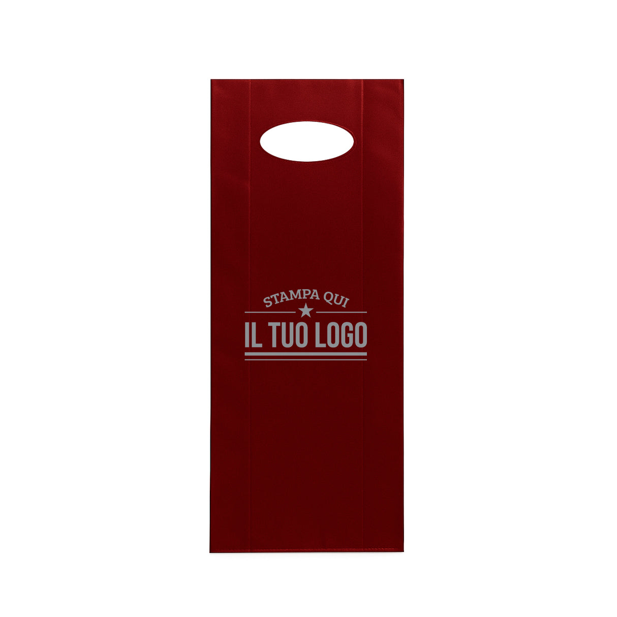 Shopper in Plastica Colorata Porta Bottiglie Personalizzabile