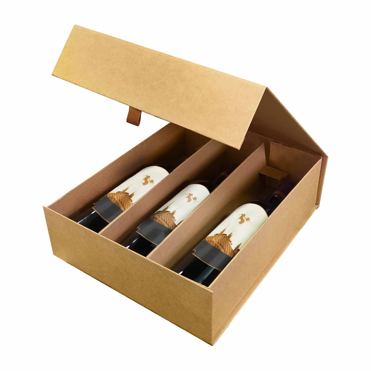 Scatole Regalo per Bottiglie Cartone 2 mm Chiusura a Calamita