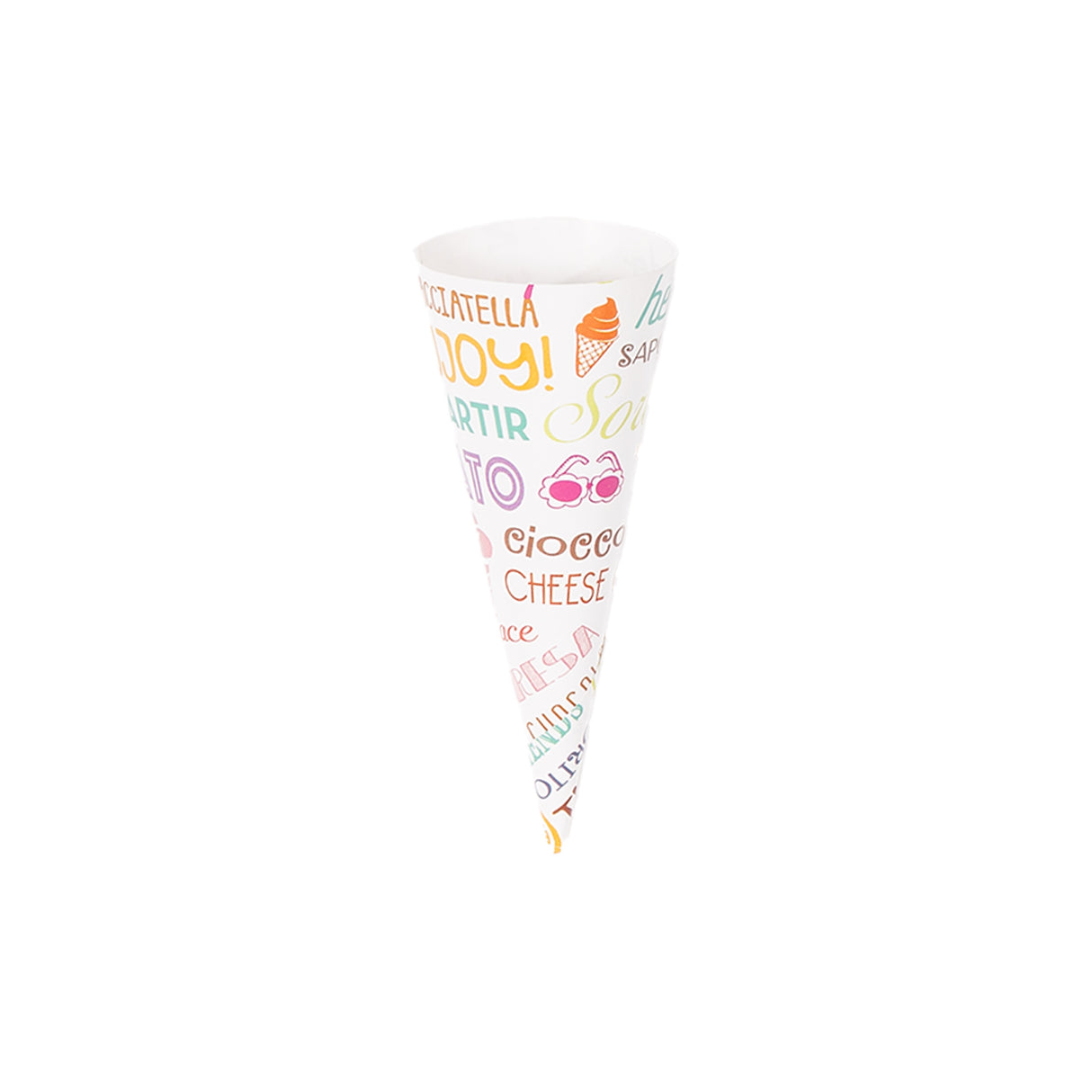 Cono Gelato Parole Carta
