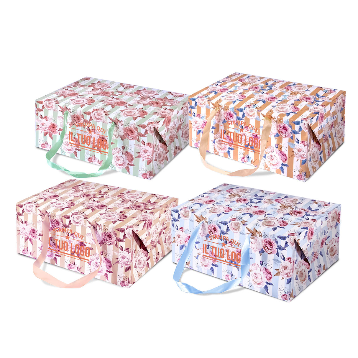 Bag Box Personalizzata Rose Shabby Chic