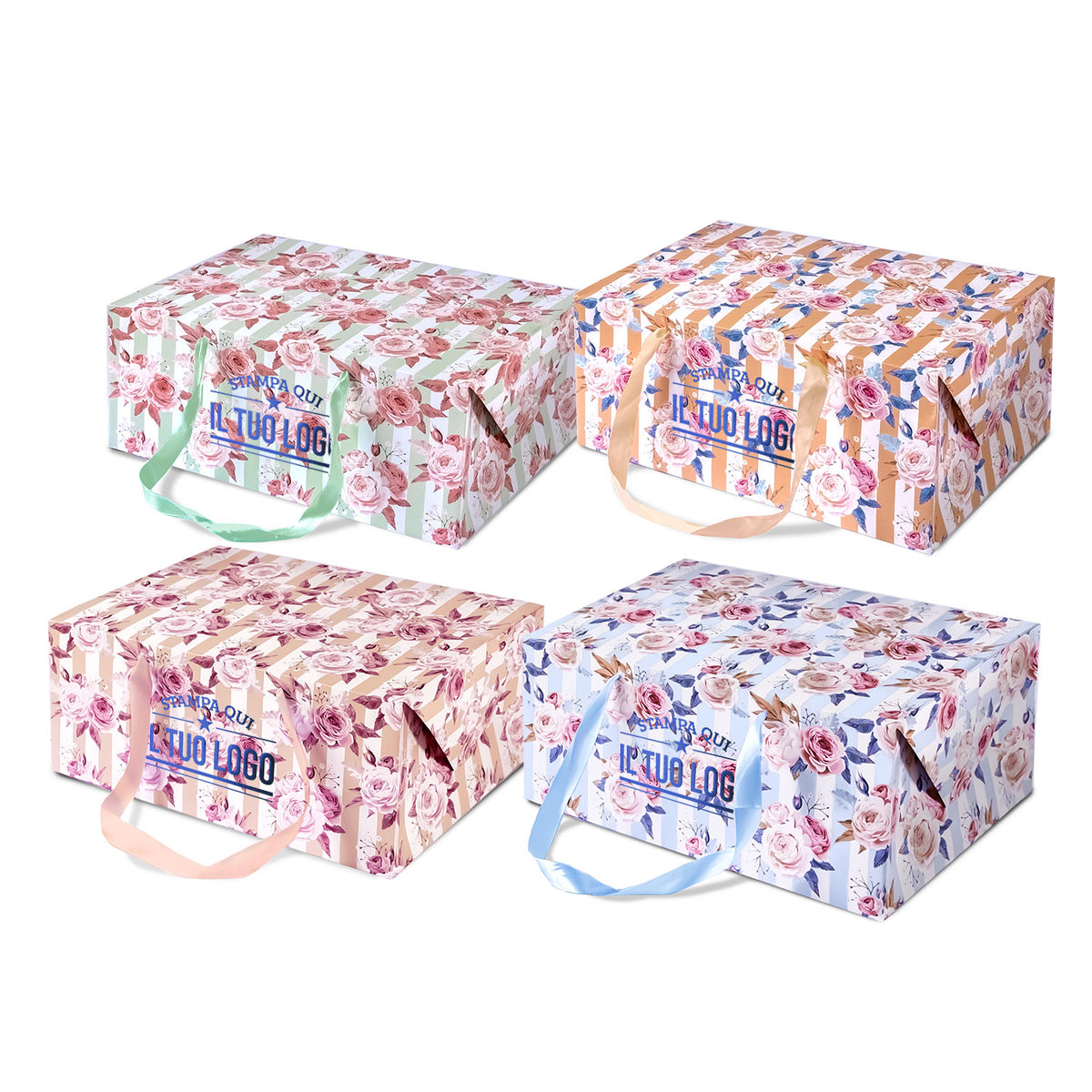 Bag Box Personalizzata Rose Shabby Chic