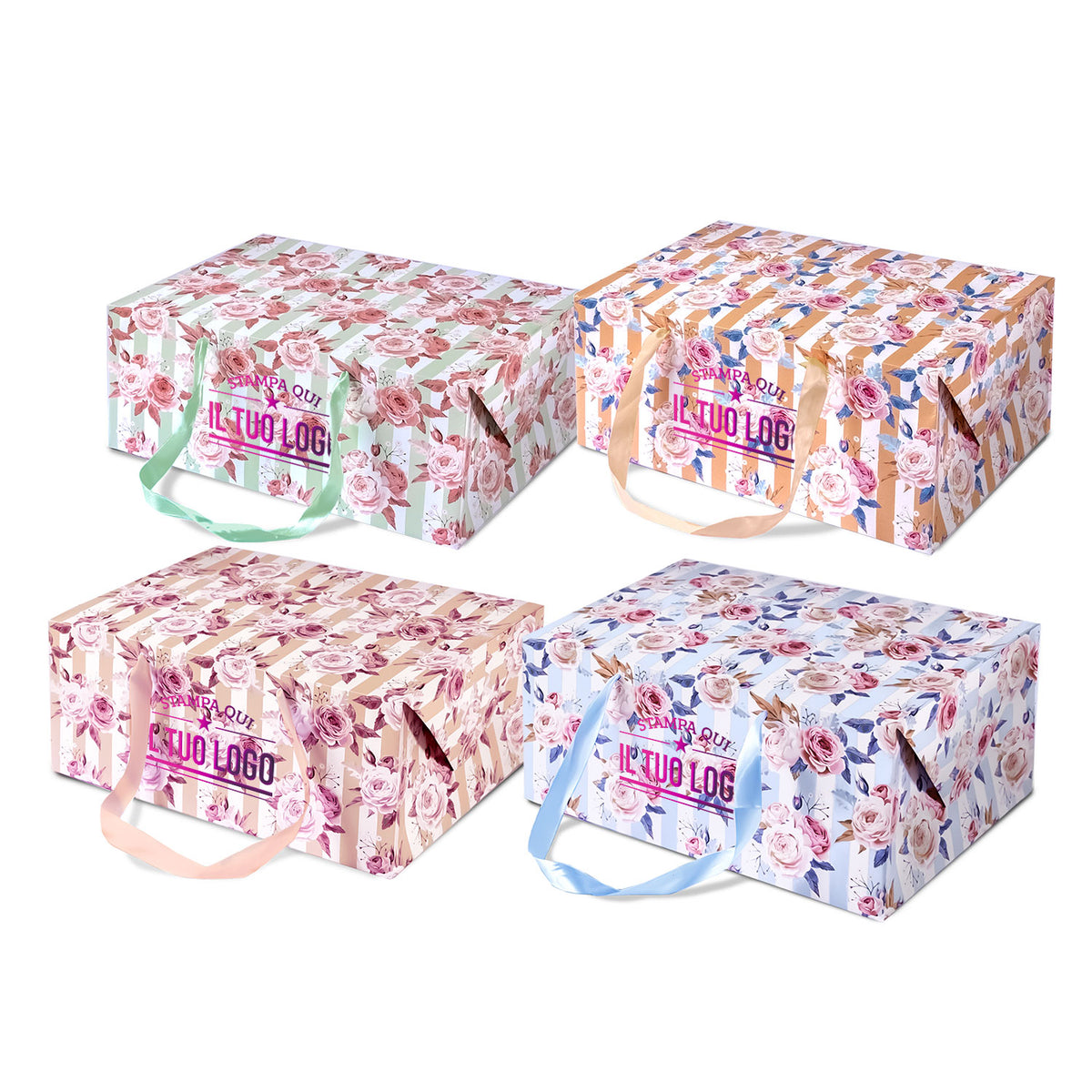 Bag Box Personalizzata Rose Shabby Chic