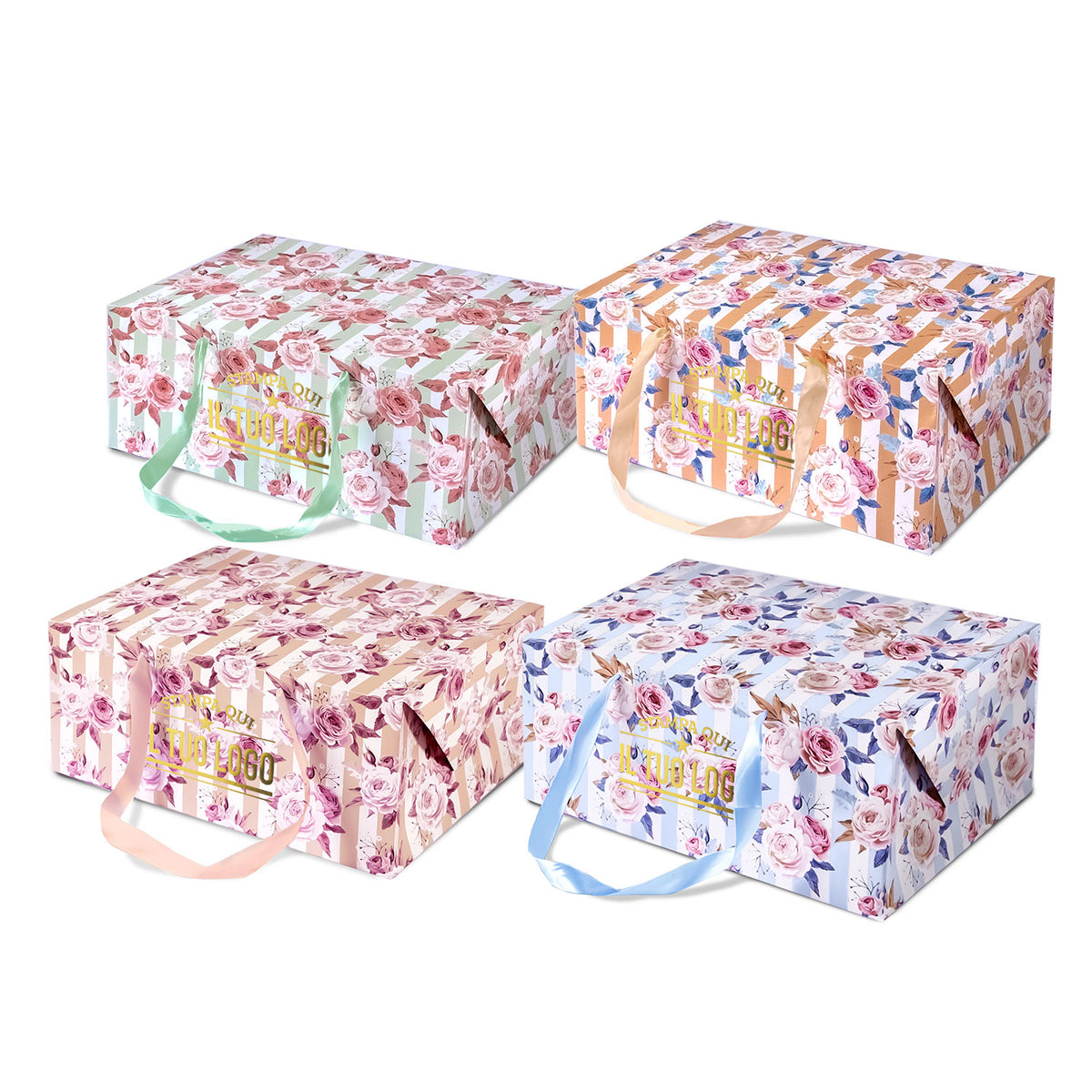 Bag Box Personalizzata Rose Shabby Chic