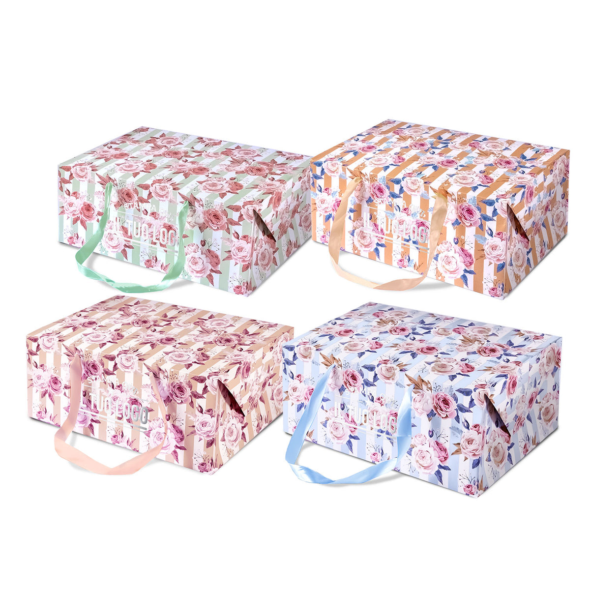 Bag Box Personalizzata Rose Shabby Chic