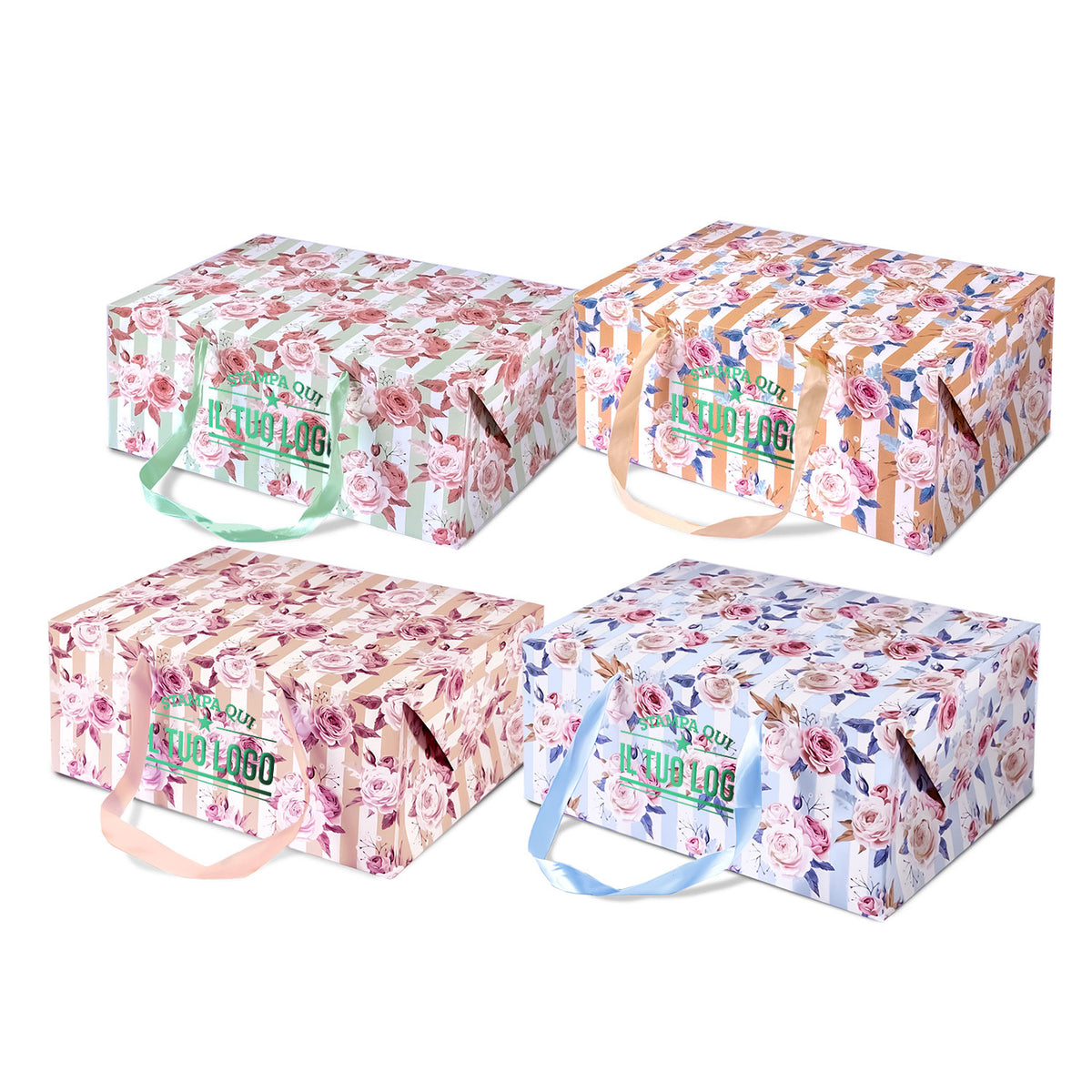 Bag Box Personalizzata Rose Shabby Chic