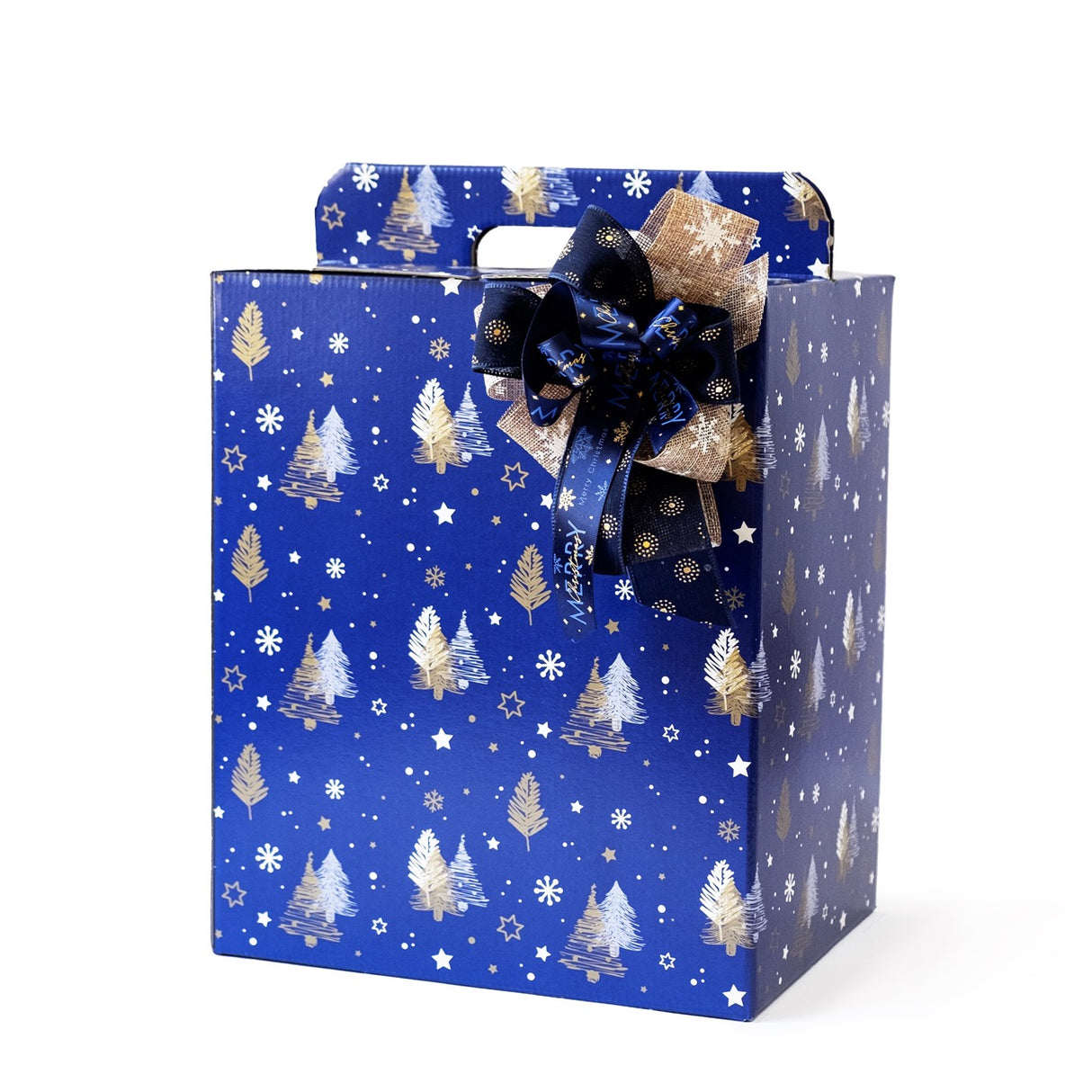 Scatole Regalo Natalizie con Maniglia Alberi Natale